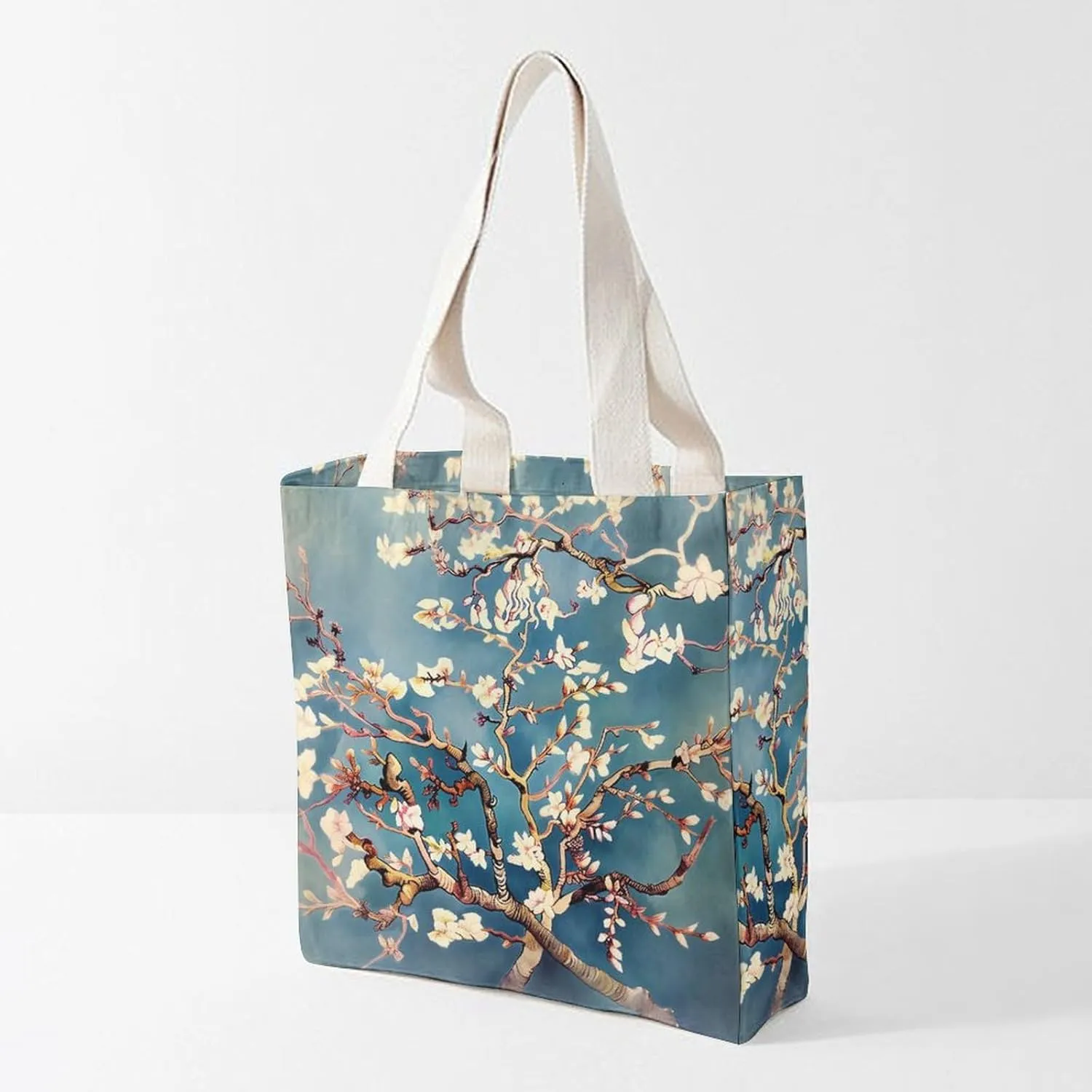 Tote Bag Laptop Handbag Bird Parrot Painting Grocery Bag Canvas Shoulder Bag Crossbody Bag for Travel