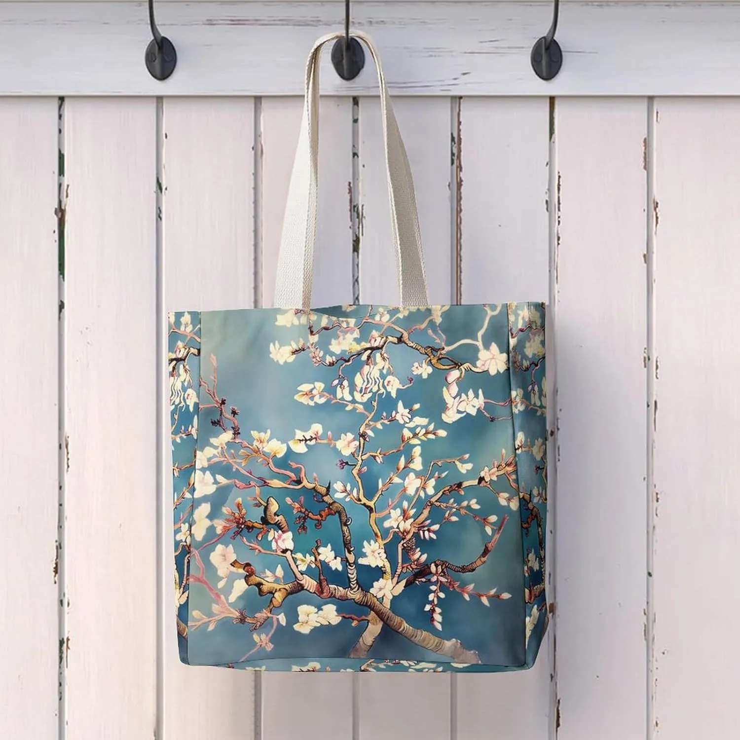 Tote Bag Laptop Handbag Bird Parrot Painting Grocery Bag Canvas Shoulder Bag Crossbody Bag for Travel