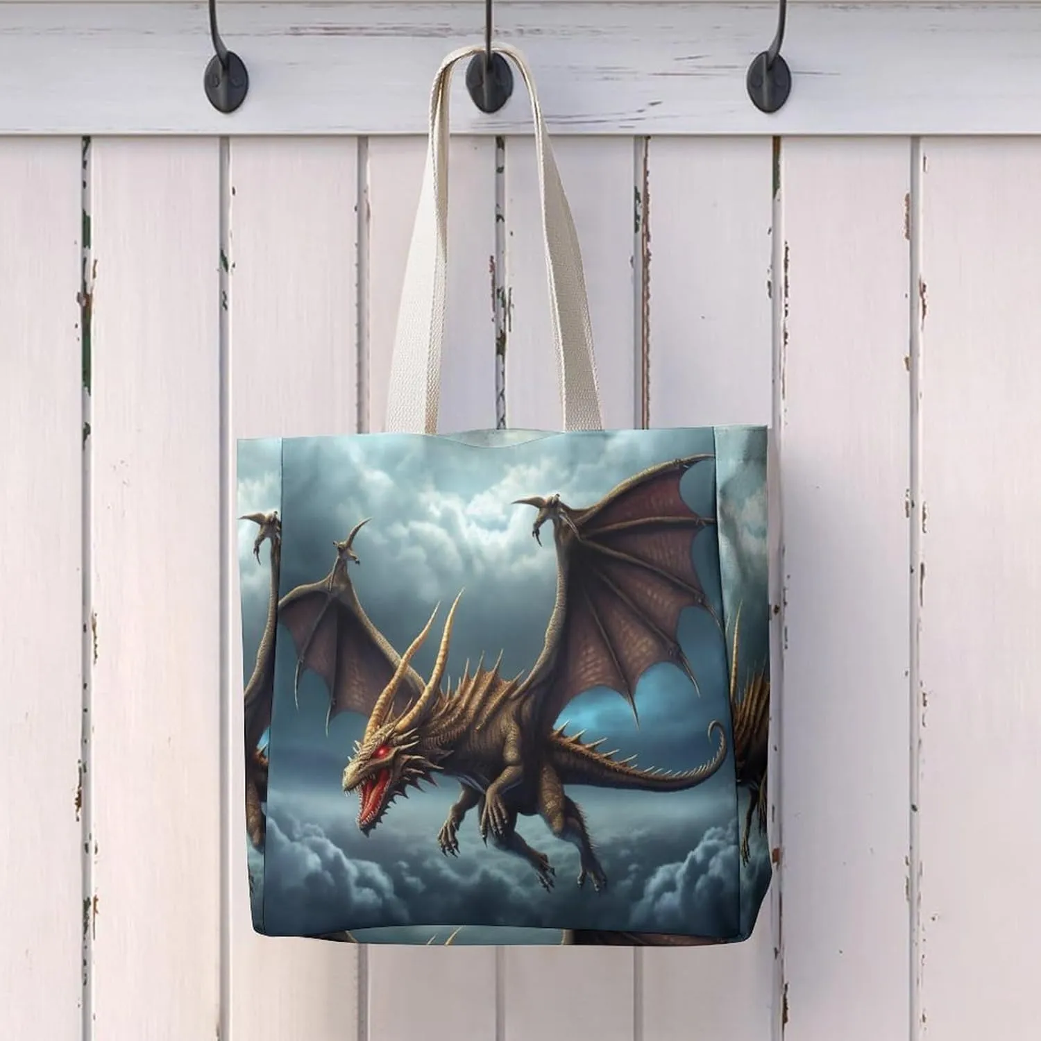 Tote Bag Laptop Handbag Elk Artwork Grocery Bag Canvas Shoulder Bag Crossbody Bag for Travel