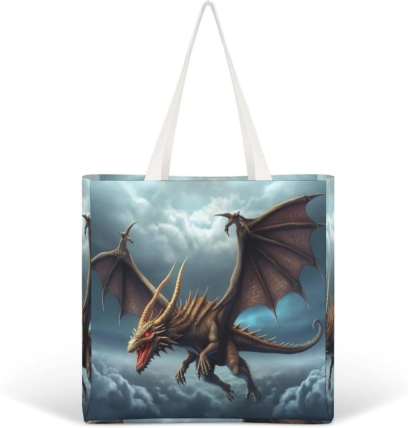 Tote Bag Laptop Handbag Elk Artwork Grocery Bag Canvas Shoulder Bag Crossbody Bag for Travel
