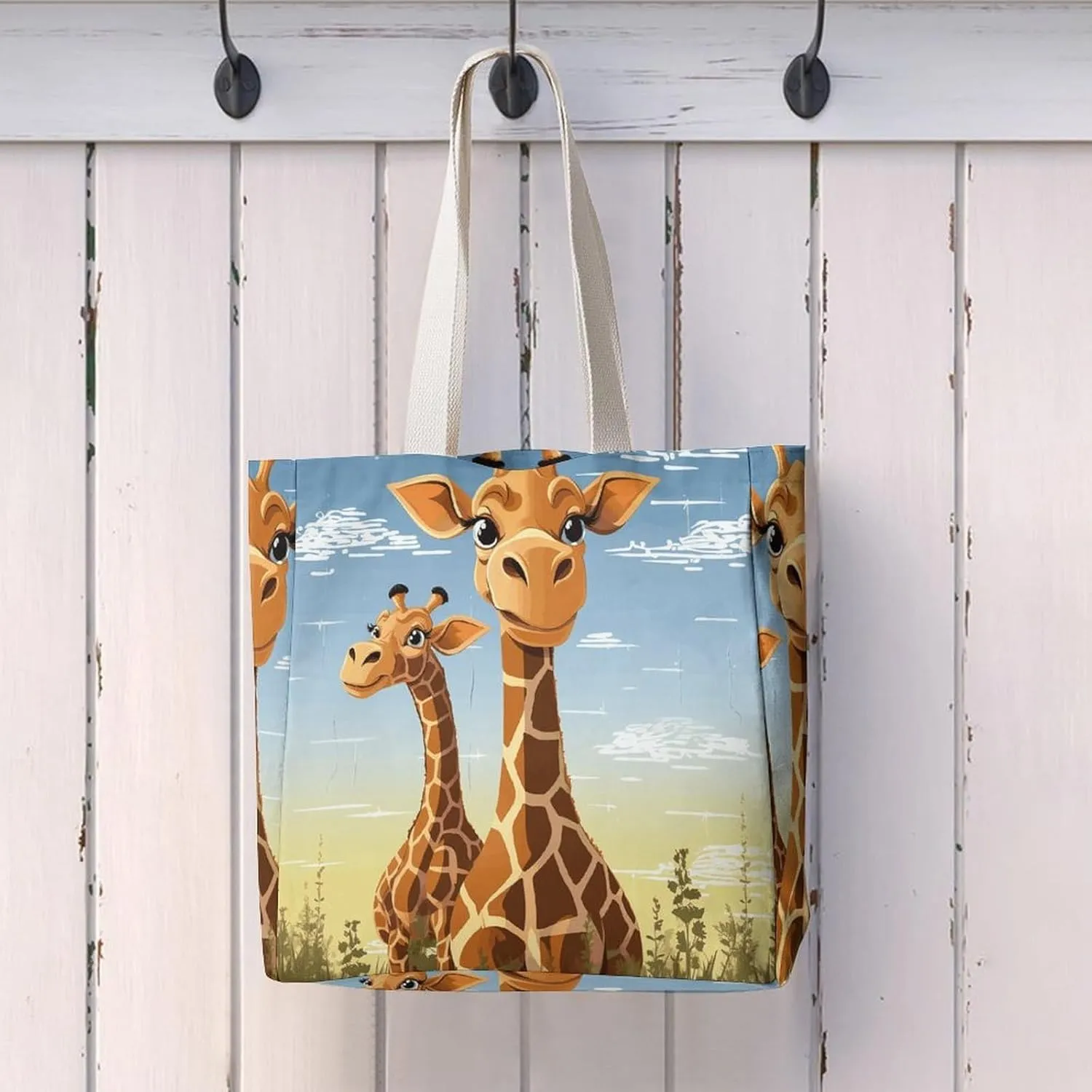 Tote Bag Laptop Handbag Glowing Zebra Grocery Bag Canvas Shoulder Bag Crossbody Bag for Travel