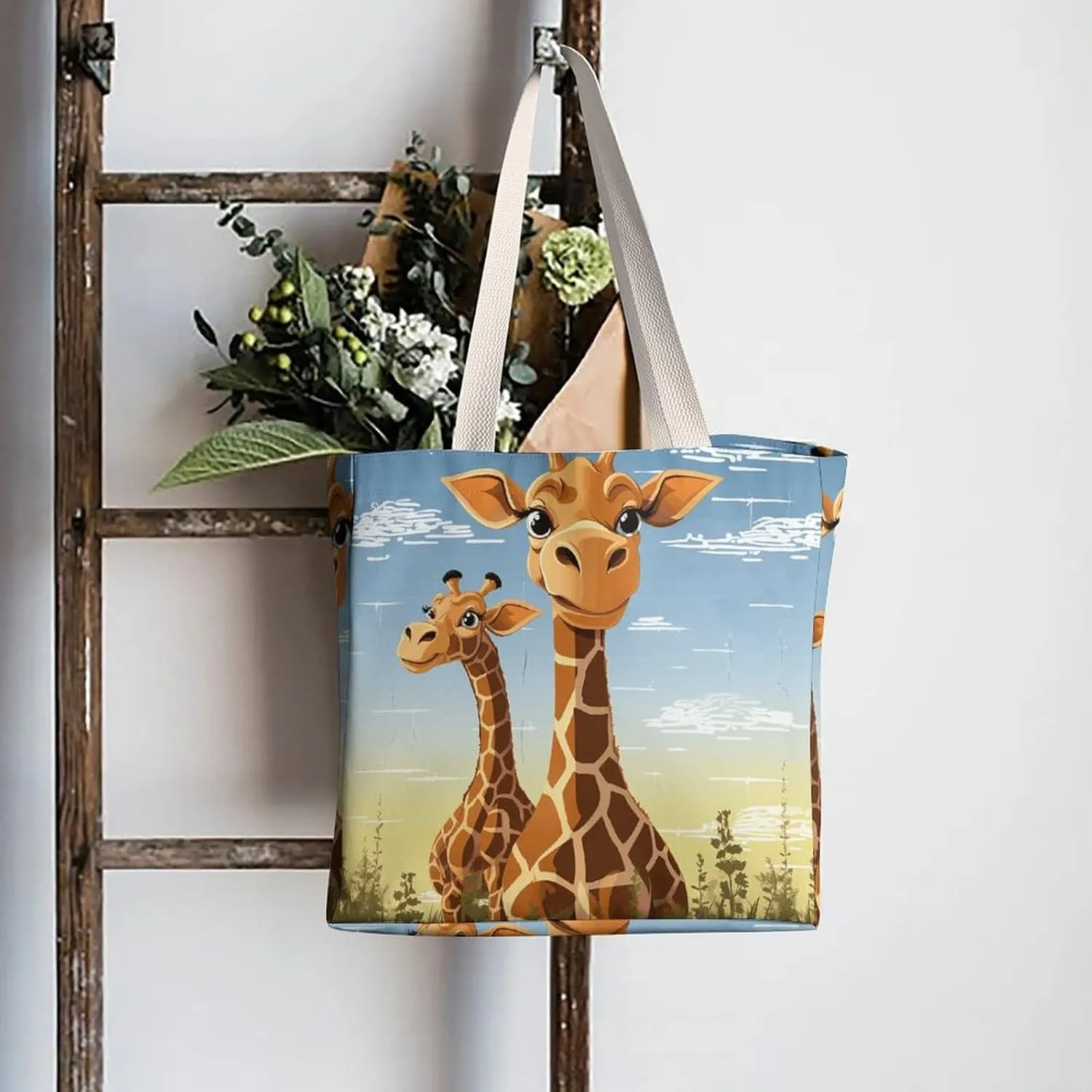 Tote Bag Laptop Handbag Glowing Zebra Grocery Bag Canvas Shoulder Bag Crossbody Bag for Travel