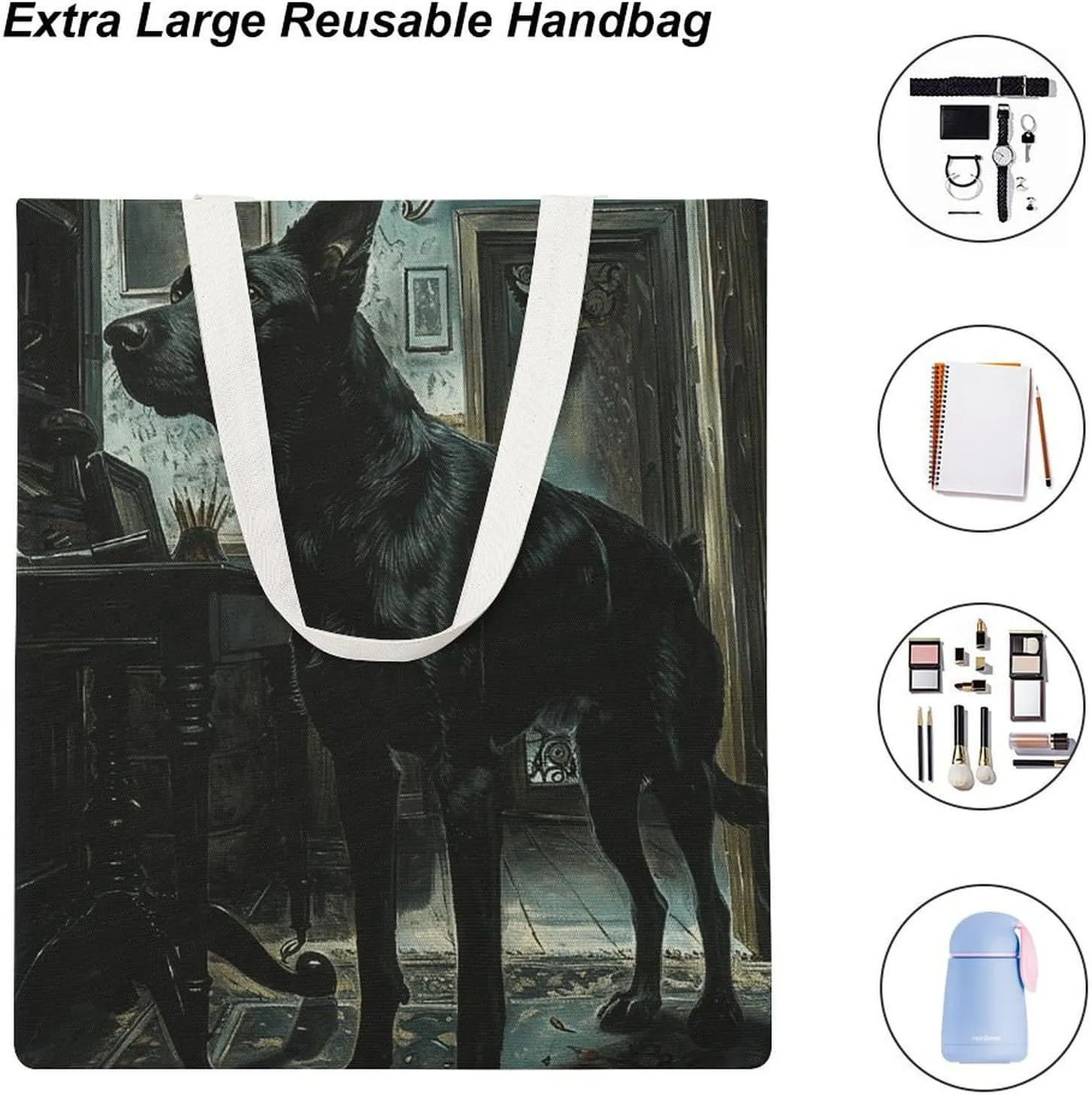 Tote Bag Laptop Handbag Hand Drawn Butterfly Grocery Bag Canvas Shoulder Bag Crossbody Bag for Travel