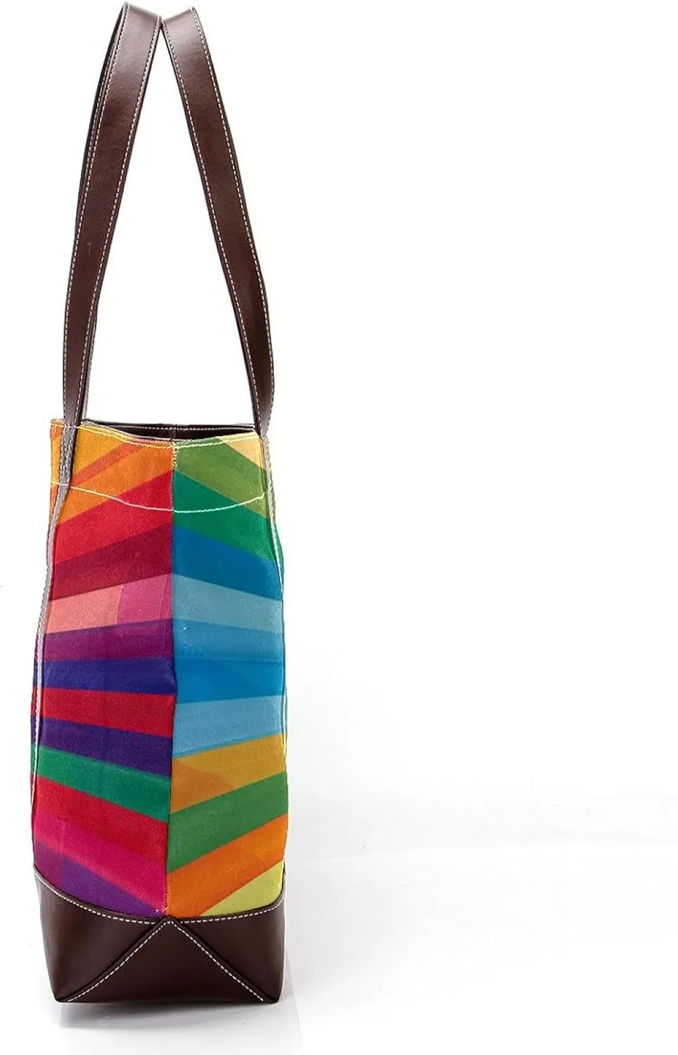 Tote Bag, Large Tote Bag, Women's Tote Handbags, Rainbow Lines Stripes Modern Art, Womens Tote Bags for Work