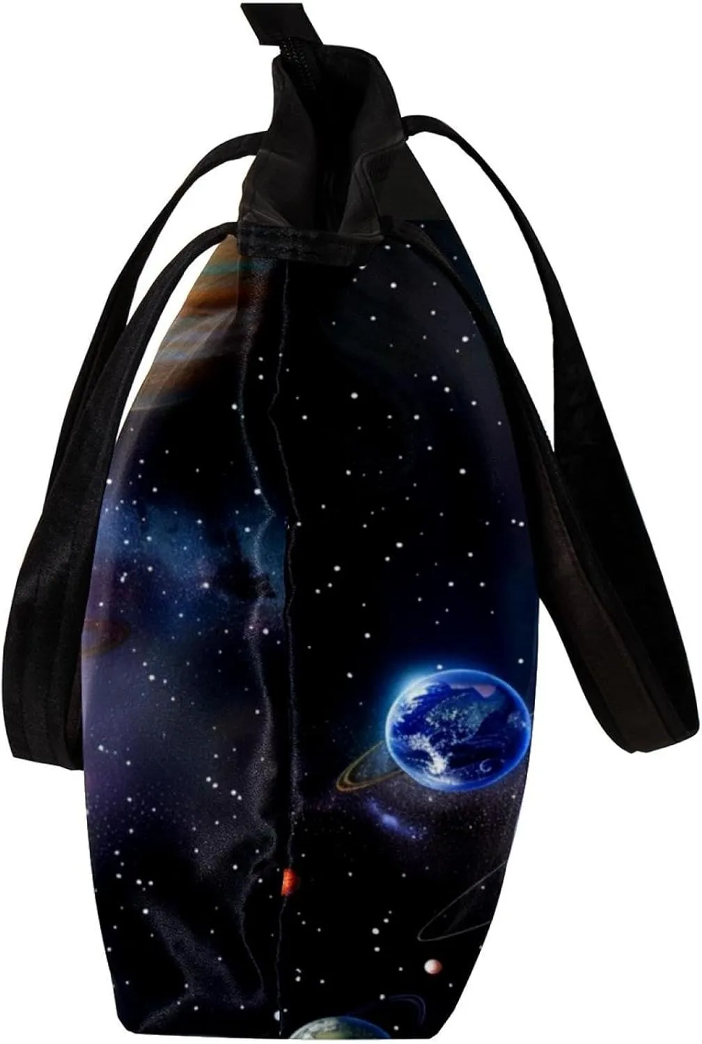 Tote Bags, Large Tote Bag, Tote Bag with Zipper, Planets Earth Space Universe, Womens Tote Bag