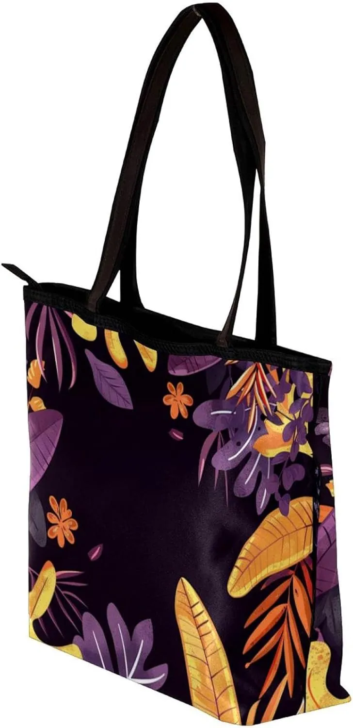 Tote Bags, Large Tote Bags for Women, Tote Bag with Zipper, Summer Nautical Anchor Starfish, Tote Bags Women
