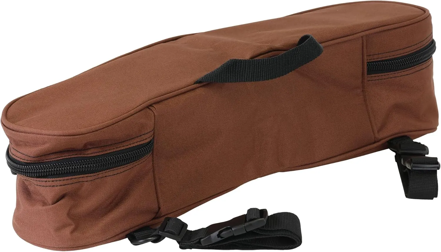 TrailMax Horse Saddlebag; Double-Stitched, 600-D Polyester Saddle Bag, Saddle Bag for Trail Riding, Vinyl Lined for Shape and Easy Clean; Saddle Bags for Horses; Brown