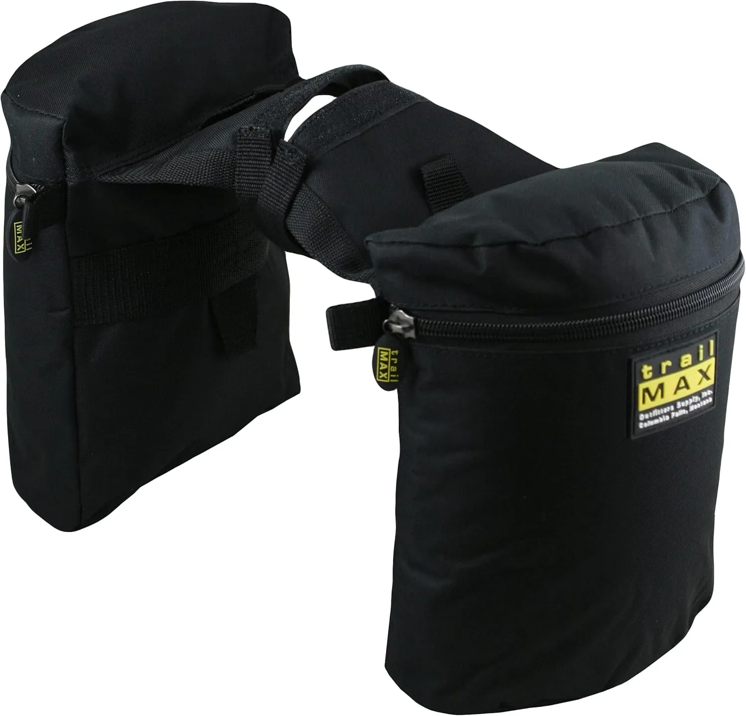 TrailMax Large Horn Saddle Bags; Horn Saddle Bags for Horses; Trail Riding Saddle Bags for Western & Endurance Saddles; Double-Stitched, 600-Denier Poly Saddle Bags