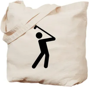 Truly Teague Tote Bag Golf Stroke Swing Traffic Symbol