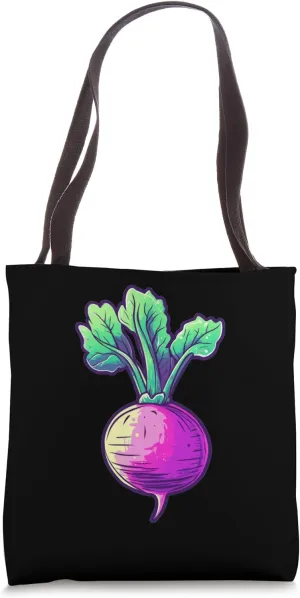 Turnip Synthwave Tote Bag