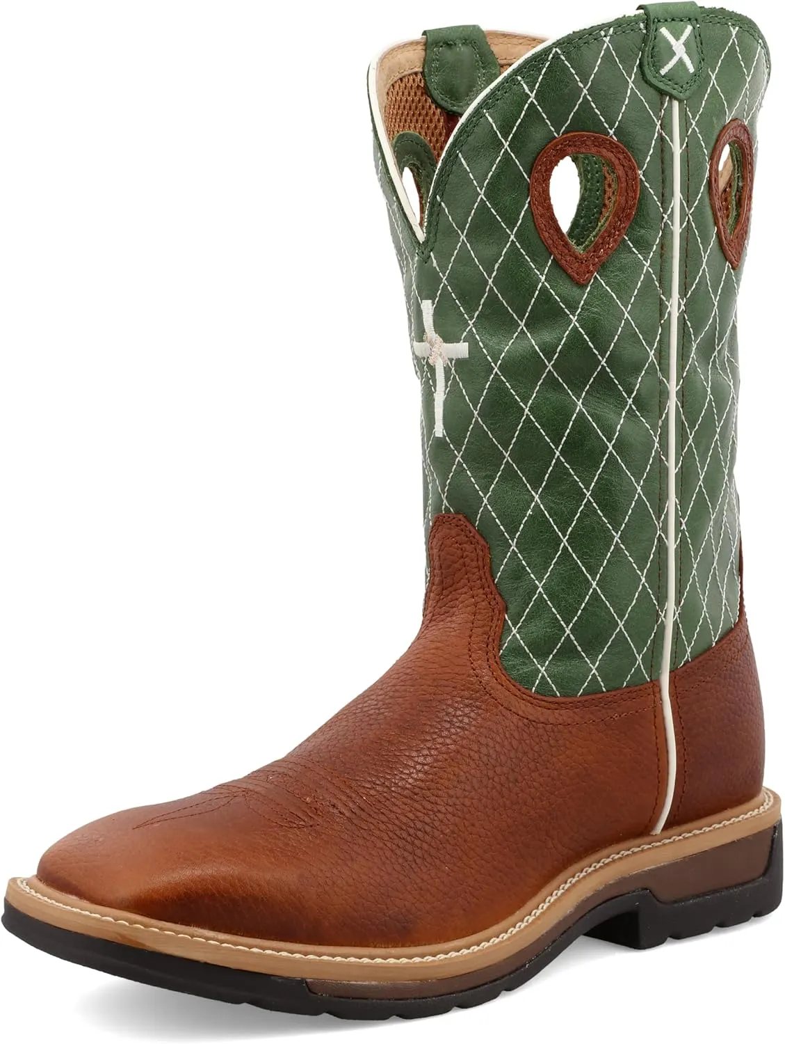 Twisted X Men's 11" Pull On Work Boot, Moc Toe Nano Toe with CellStretch
