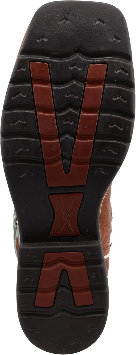 Twisted X Men's 11" Pull On Work Boot, Moc Toe Nano Toe with CellStretch