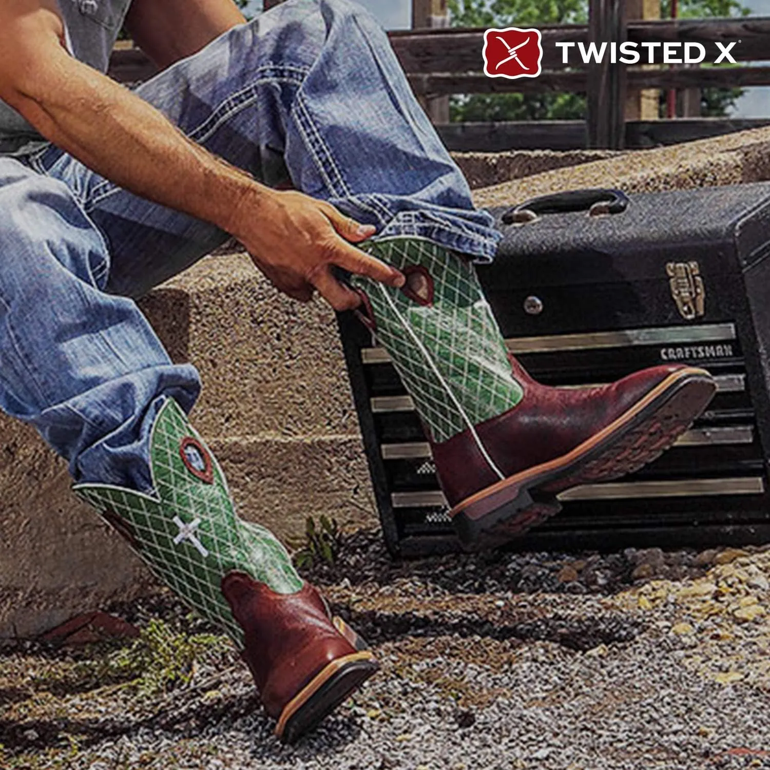 Twisted X Men's 11" Pull On Work Boot, Moc Toe Nano Toe with CellStretch