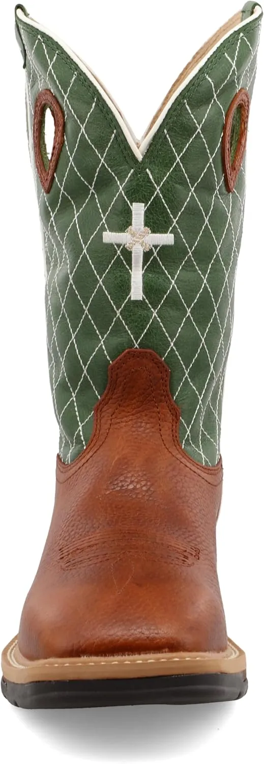 Twisted X Men's 11" Pull On Work Boot, Moc Toe Nano Toe with CellStretch