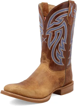 Twisted X Men's 12" Rancher, Wide Square Toe, Peanut & Peanut, 10.5 D