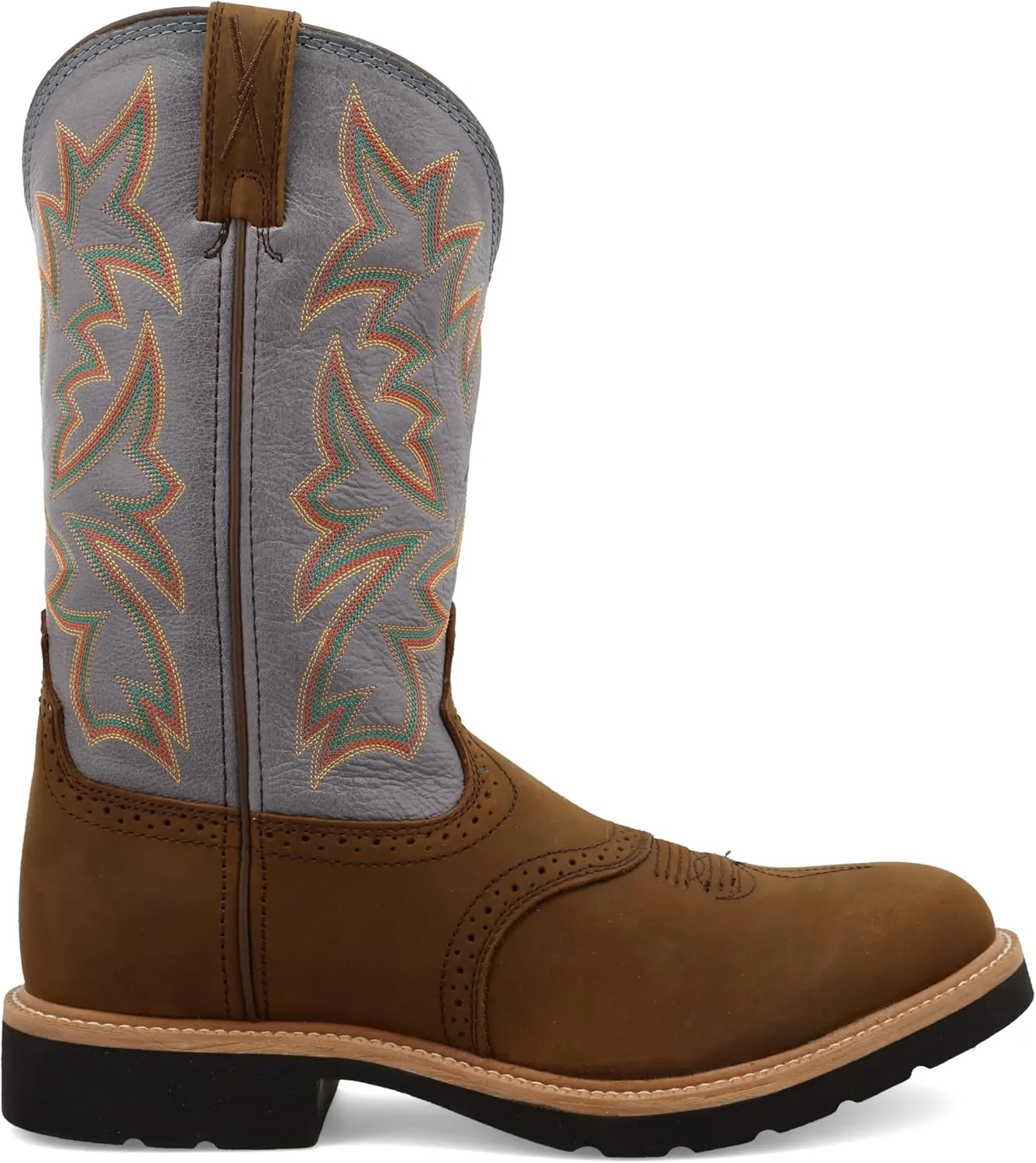 Twisted X Men's 12" Western Work Boot, Round Toe