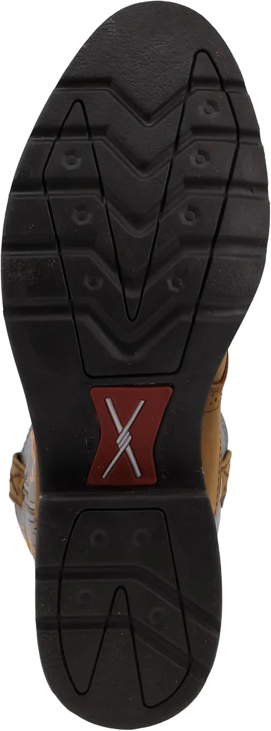 Twisted X Men's 12" Western Work Boot, Round Toe