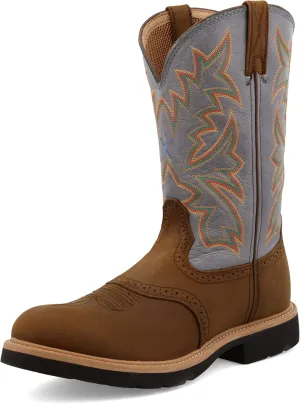 Twisted X Men's 12" Western Work Boot, Round Toe