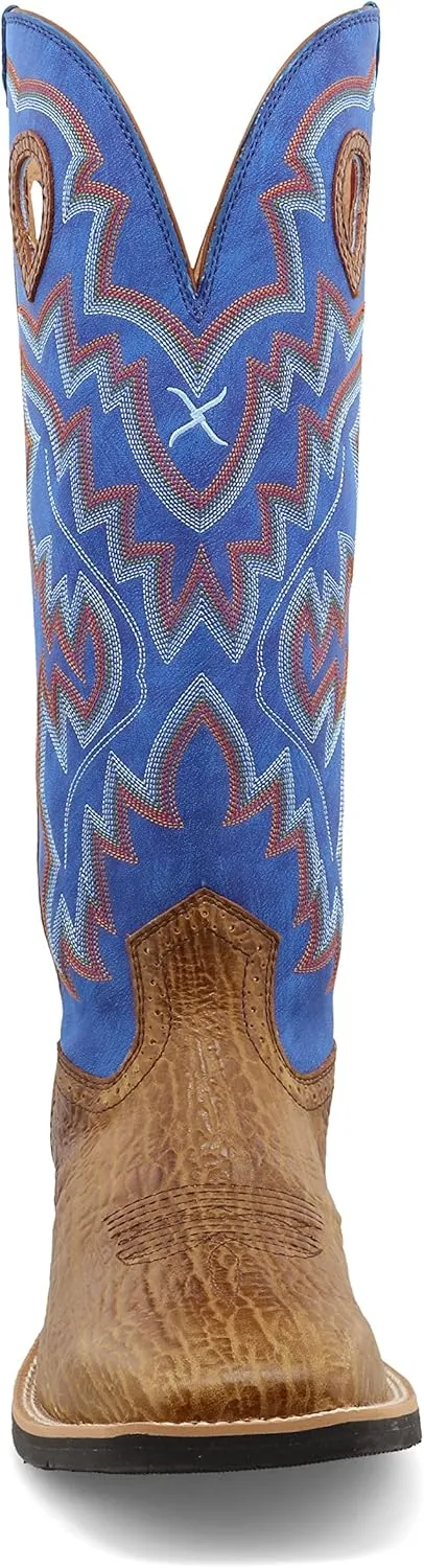 Twisted X Men's 16" Buckaroo, Wide Square Toe with CellSole