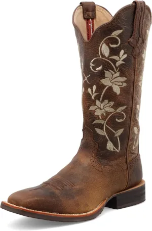 Twisted X Women's 13" Ruff Stock, Wide Square Toe