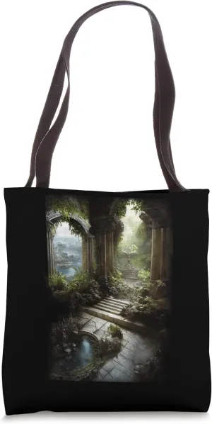 Uncharted Environment Art Inside Temple Fresco The Creation Tote Bag