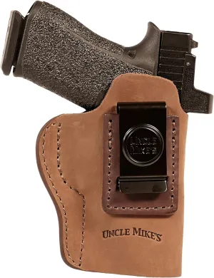 Uncle Mike's IWB Leather Holster for Taurus G3C, G2C, Glock 19, Glock 17, 19, 22, 23, M&P Shield 9mm, Shield Plus, Sprinfield XD Holster, Ruger SR9, CZ 75