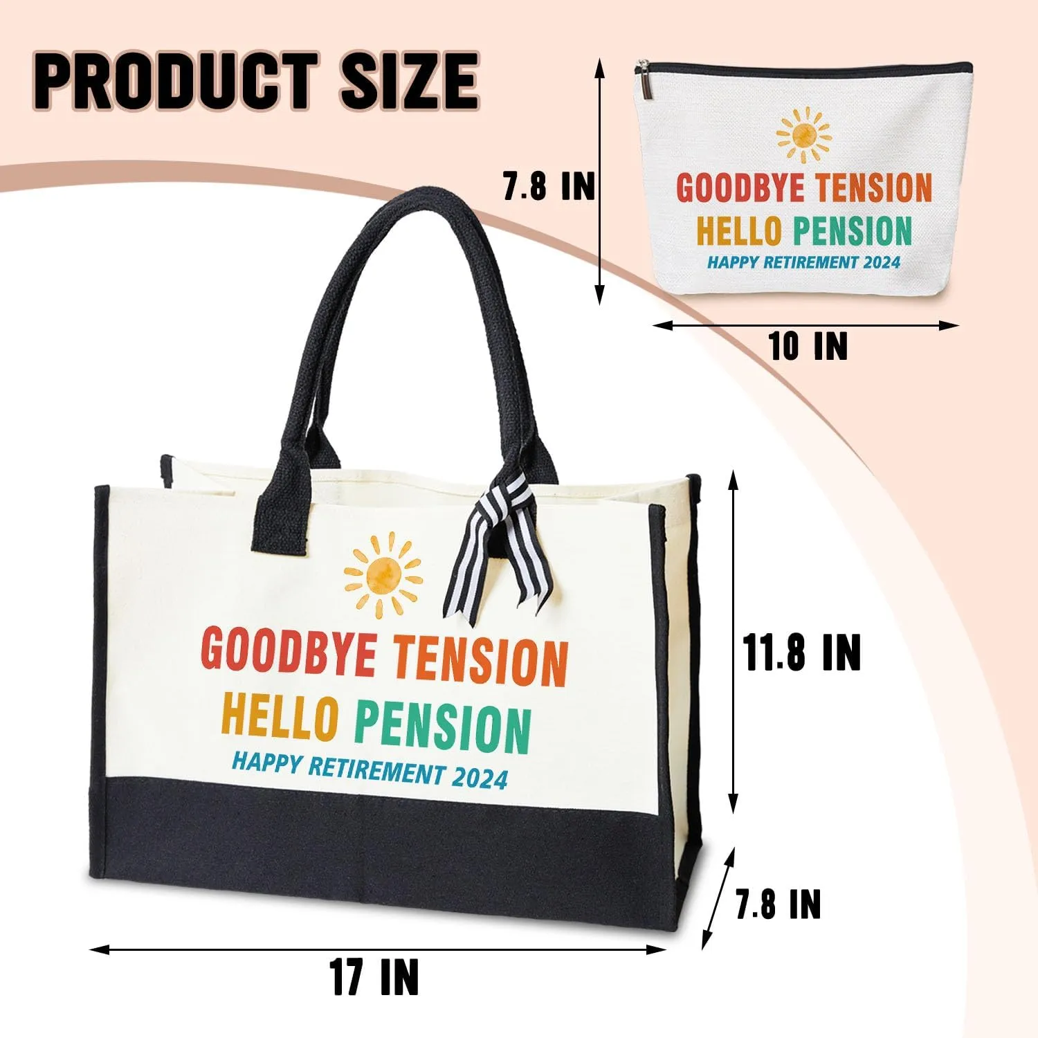 Undergo Retirement Tote Bag Gifts For Women, Coworker Leaving Gifts for Coworker Colleague Boss Leader Friends