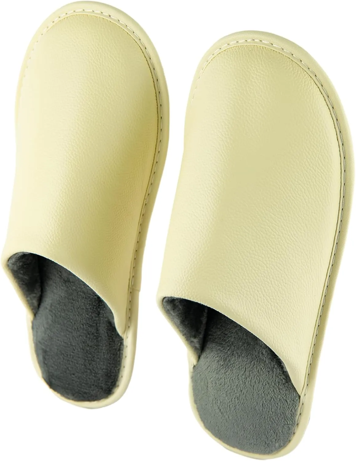 Unisex Genuine Leather House Slippers for Men and Women, Indoor Slip-On Slippers, Non-Slip Sole, Soft Lining, Comfortable and Durable Home Shoes