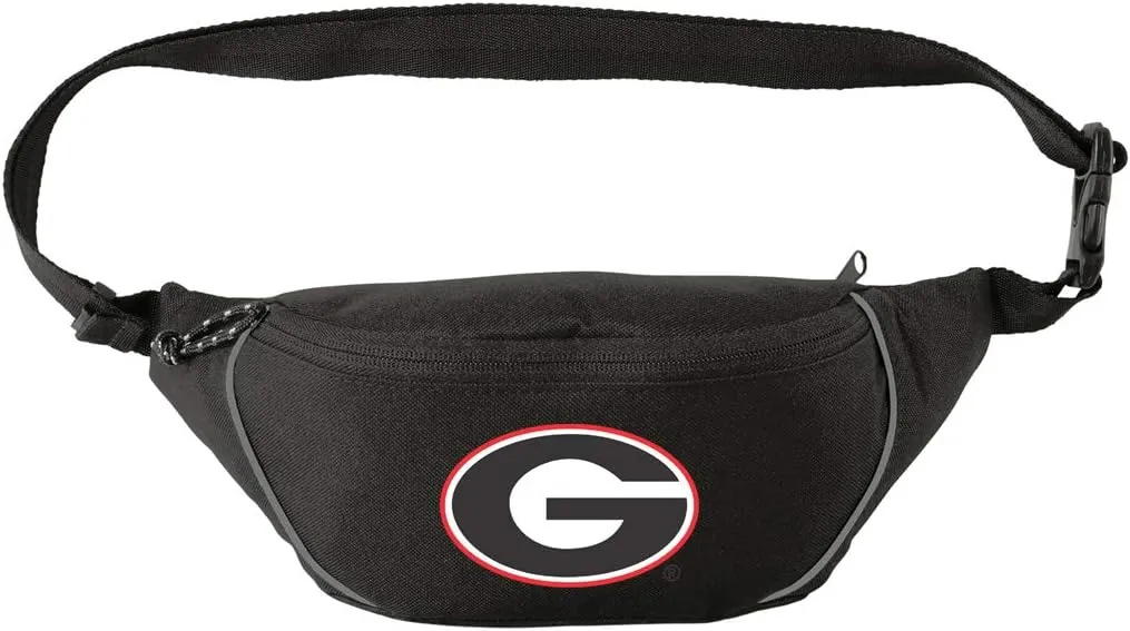 University of Georgia Waist Bag Georgia Bulldogs Hip Pack for Men or Women for Walking Workout Traveling Running Hiking Cycling