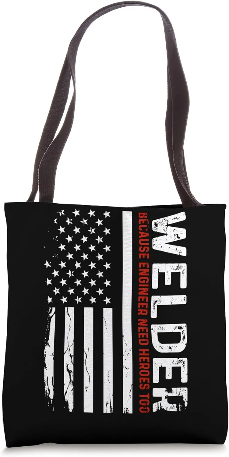 USA American Welding Worker Metalworking Lover Welder Tote Bag