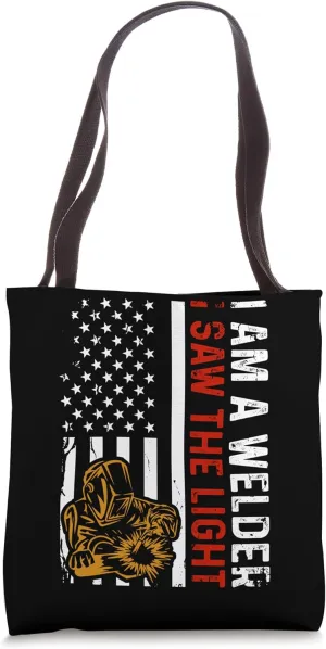 USA American Welding Worker Metalworking Lover Welder Tote Bag