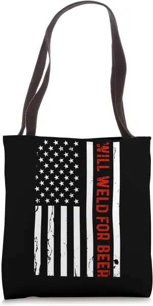 USA American Welding Worker Metalworking Lover Welder Tote Bag