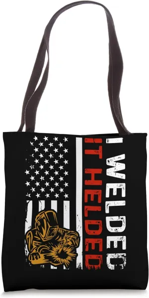 USA American Welding Worker Metalworking Lover Welder Tote Bag