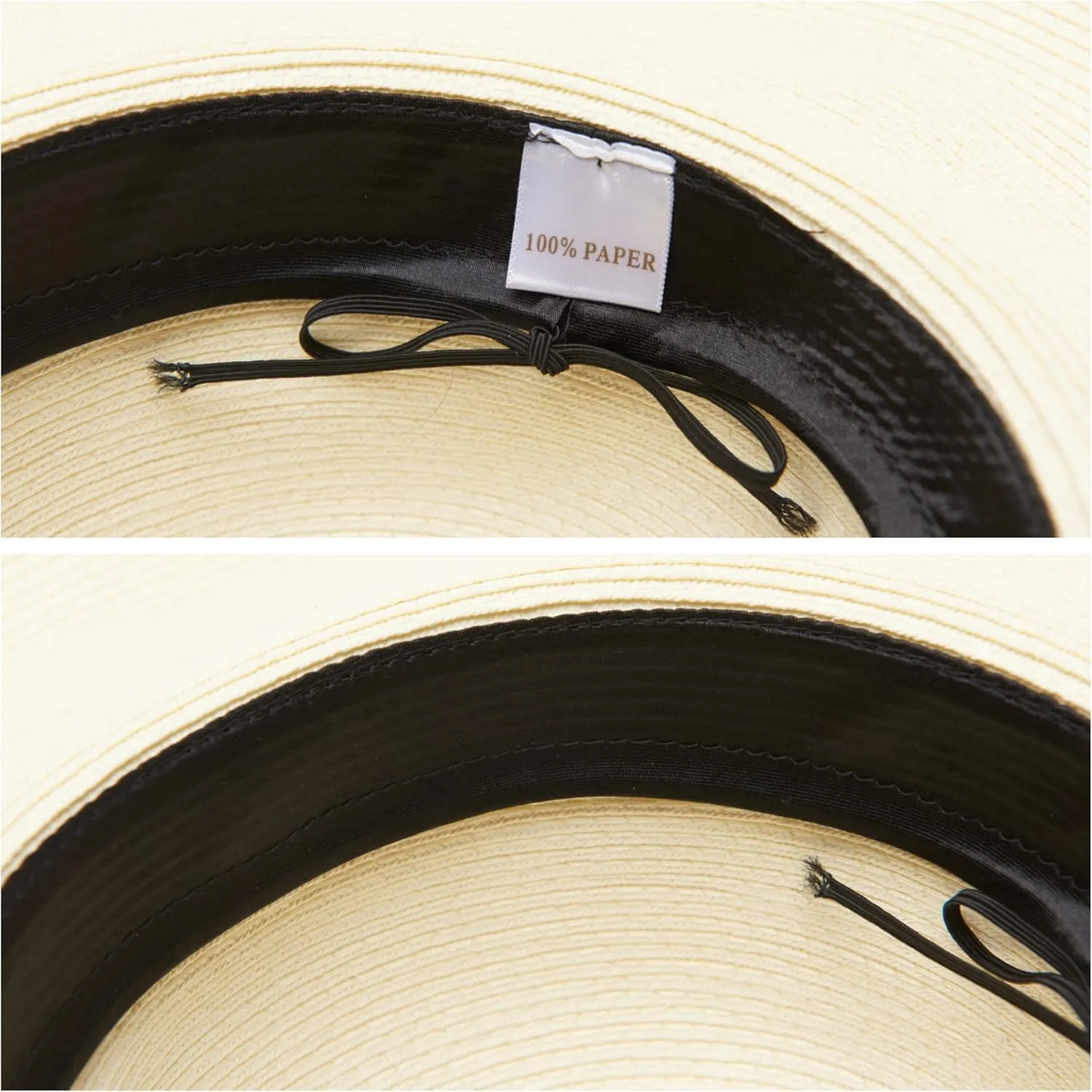Utopiat MIU Oversized Straw Holiday Beach Natural White Hat W/Silk Scarf