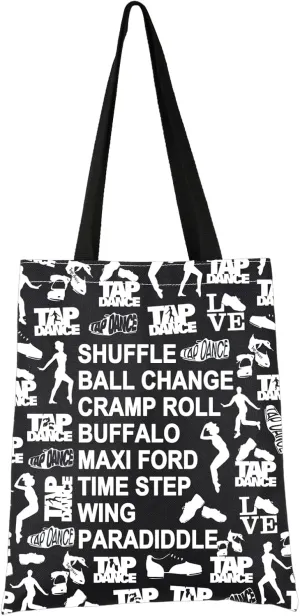 VAMSII Tap Dancing Lover Gift Tap Dancer Tote Bag Tap Dance Teacher Handbag Dance Recital Gift Love Tap Dance Gift
