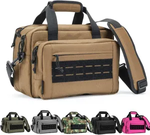 VEAGIA Range Bag,Pistol Case,Gun Range Bags For Handguns And Ammo Pouch 2 Pistols Soft Carrying Shooting Bag
