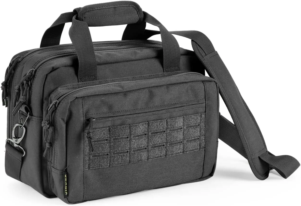 VEAGIA Range Bag,Pistol Case,Gun Range Bags For Handguns And Ammo Pouch 2 Pistols Soft Carrying Shooting Bag