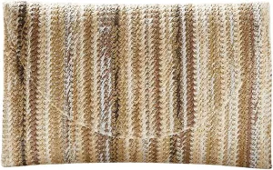 Verdusa Women's Woven Clutch Bag Flap Square Straw Handbags Evening Purses
