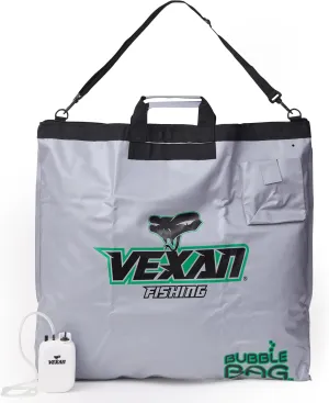 Vexan Aerated Tournament Weigh In Bag for Bass Fishing - Heavy Duty 24"x24" Bubble Fish Bag for Live Fish w/Built-In Aerator System - Waterproof, Zippered, Padded Handles, Triple-Welded Seams