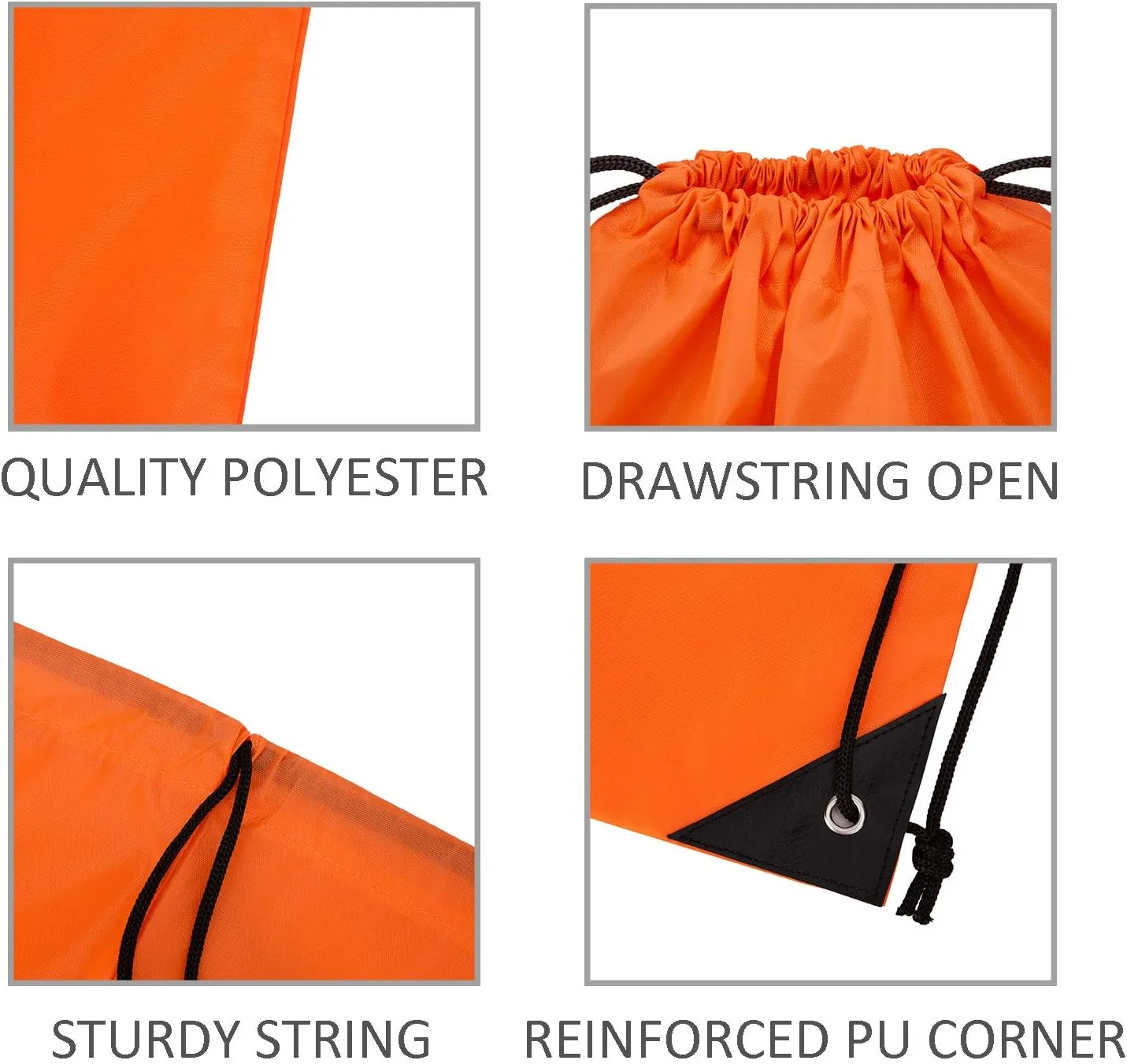 Vorspack Drawstring Backpack 20 Pieces for Party Gym Sport Trip
