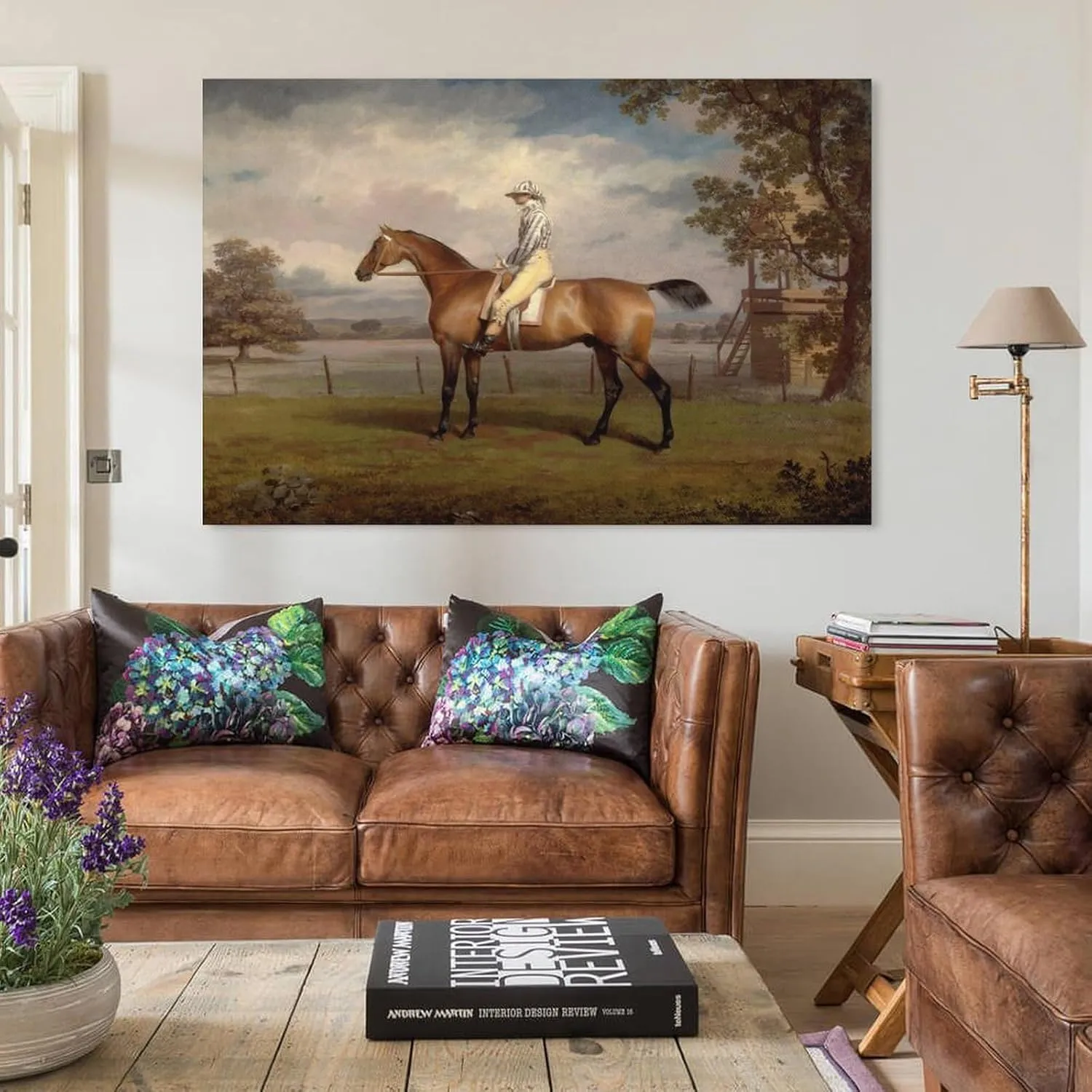 WBCNG Portrait of A Racehorse - 18th Century Oil Painting - George Garrard Canvas Wall Art Print Poster For Home School Office Decor Unframe-style 12x18inch(30x45cm)