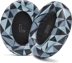 WC PadZ QC Ultra - Upgraded Earpads for Bose QuietComfort Ultra Made by Wicked Cushions | Enhanced Comfort & Thickness | Upgraded Memory Foam & Premium Materials | Geo Grey