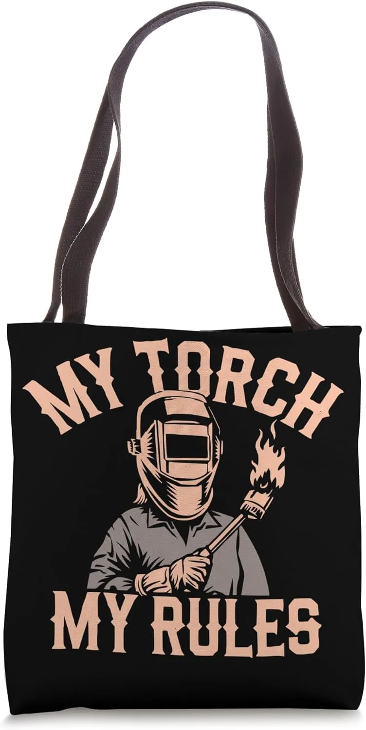 Welder Girl Weld Profession Metal Worker Welding Tote Bag