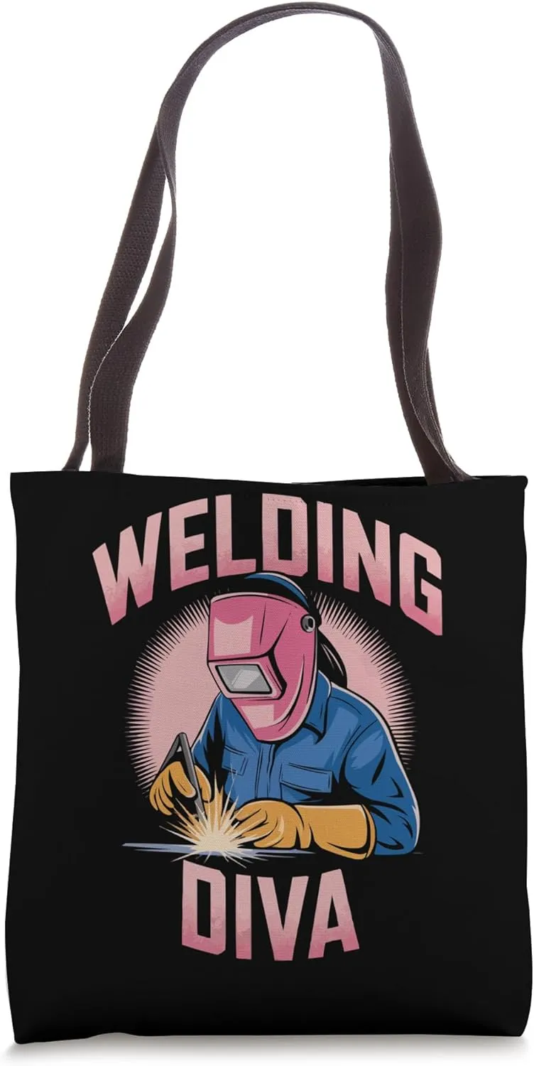 Welder Girl Weld Profession Metal Worker Welding Tote Bag