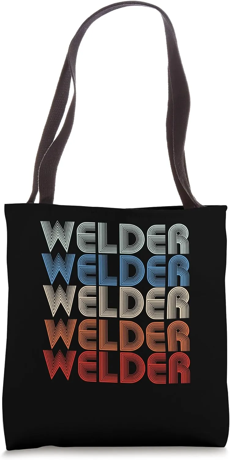 Welder Retro Welding Weld Tote Bag
