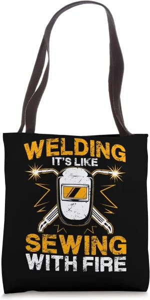 Welding Welder Weld Men Dad Accessories Store Metal Worker Tote Bag