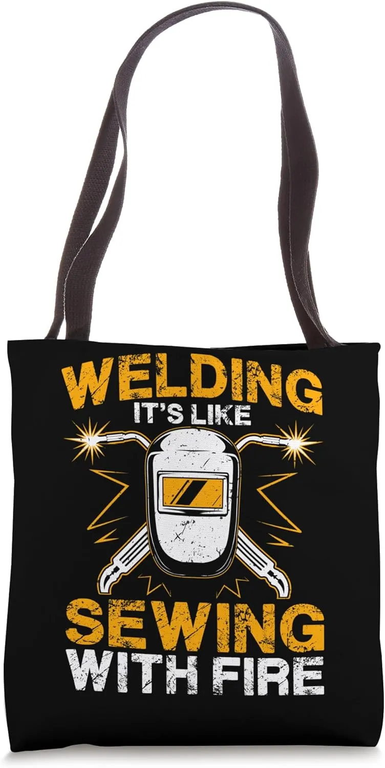Welding Welder Weld Men Dad Accessories Store Metal Worker Tote Bag