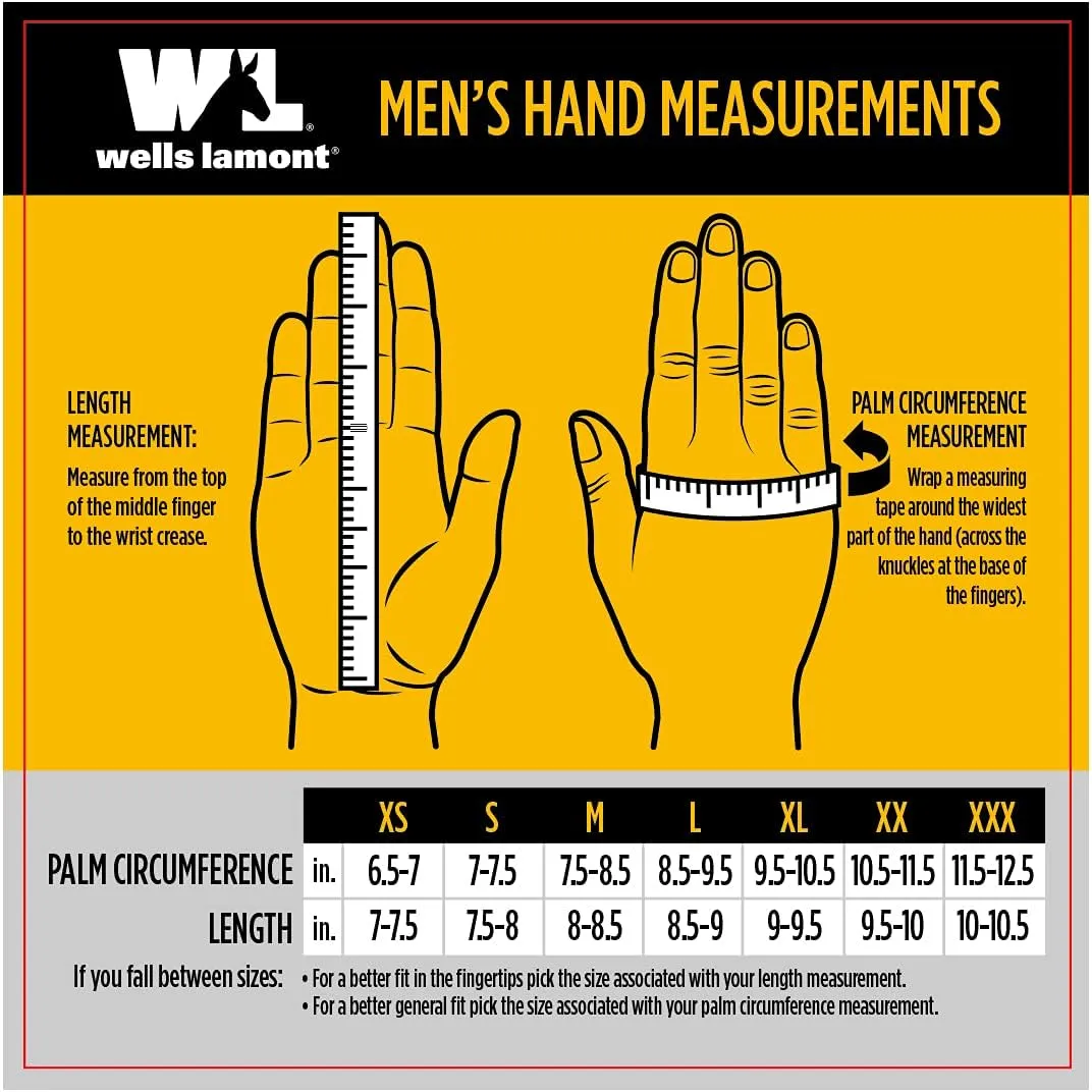 Wells Lamont Premium Leather Work Gloves (1129)