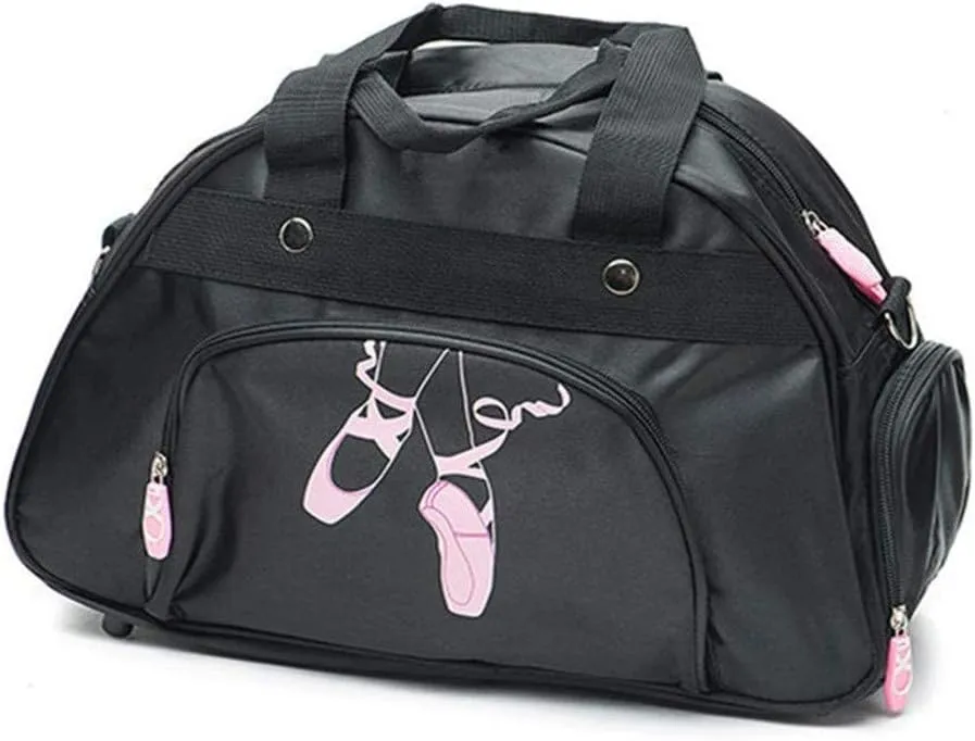 WENDYWU Girl's and Women's Ballet Dance Sports Gym Duffel Bag Travel Carry Duffel Shoulder Crossbody Bag