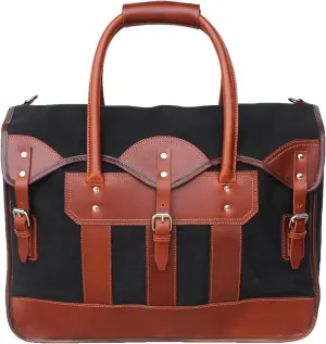 Western Canvas Leather Woven Carry-On Travel Weekender Duffle Gym Bag 18SKD Canvas